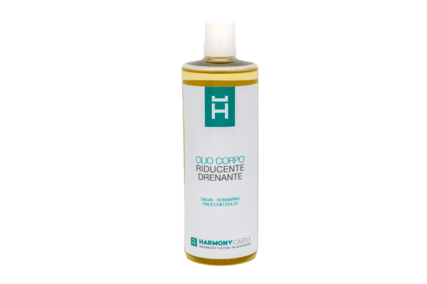 REDUCING AND DRAINING BODY OIL<br /><span> OLIO CORPO RIDUCENTE DRENANTE</span>